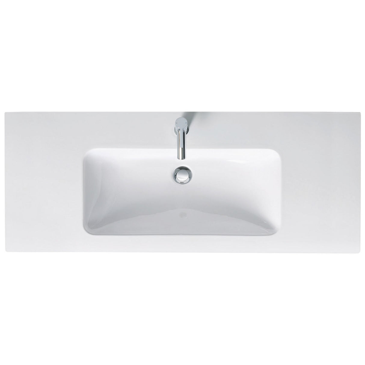 Duravit ME by Starck Möbelwaschtisch 123 cm mit 1 Hahnloch