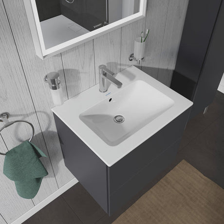 Duravit ME by Starck Möbelwaschtisch 63 cm mit 1 Hahnloch