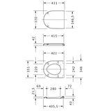 Duravit Starck 3 WC-Sitz mit Absenkautomatik