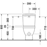 Duravit Starck 3 Spülkasten für WC-Kombination , Wasseranschluss links oder rechts