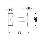 Duravit Starck T Handtuchhaken