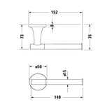 Duravit Starck T Papierrollenhalter seitlich