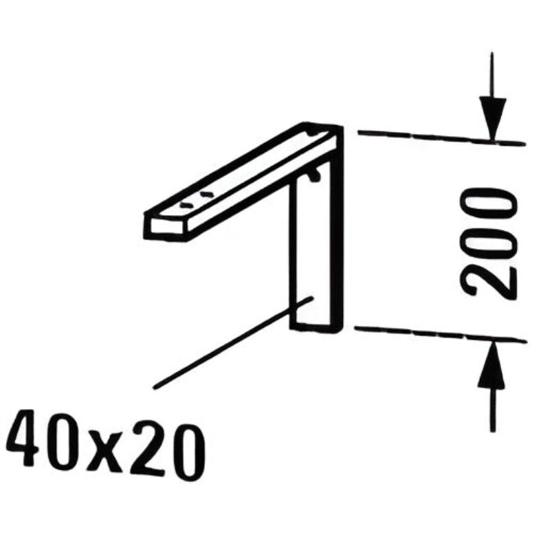 Duravit Konsolenträger-Winkel