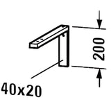 Duravit Konsolenträger-Winkel