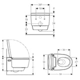 Geberit AquaClean Mera Classic WC-Komplettanlage Wand-WC