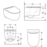 Geberit ONE Wand-Tiefspül-WC, mit TurboFlush und WC-Sitz