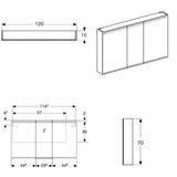 Geberit Option Spiegelschrank mit Beleuchtung 120 cm