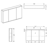 Geberit Option Spiegelschrank Plus mit Beleuchtung 120 cm