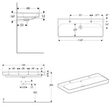 Geberit Smyle Square Waschtisch 120 cm