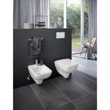 Geberit Renova Plan WC-Sitz, eckiges Design, Befestigung von oben, mit Absenkautomatik und ohne Quick release