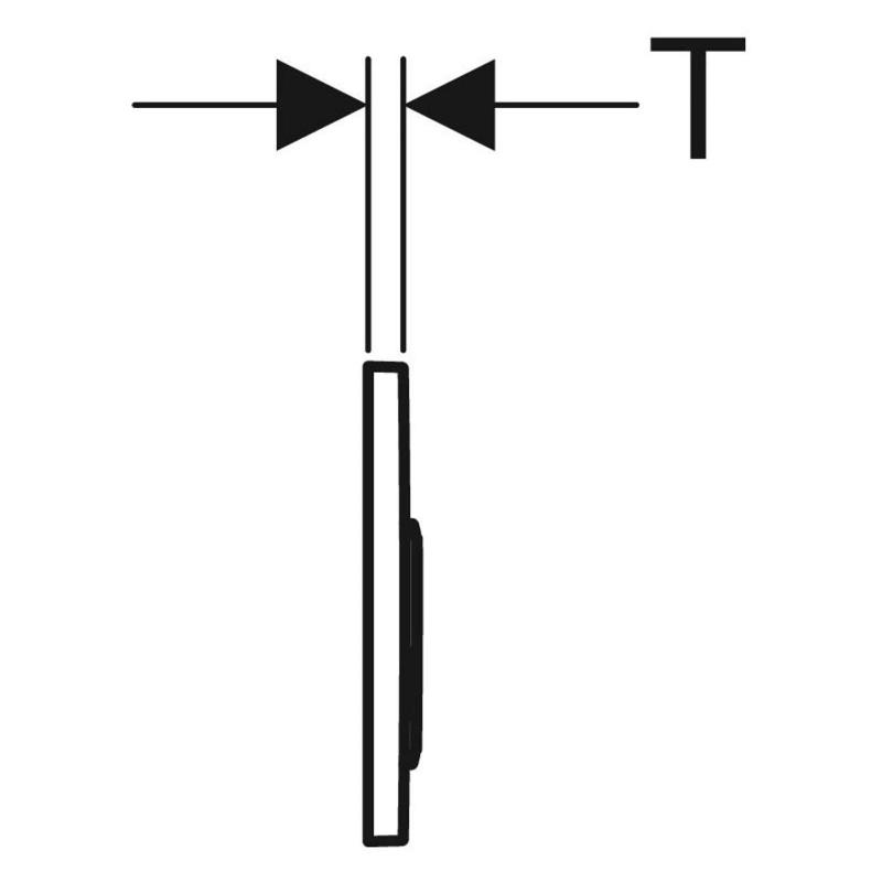 Geberit Betätigungsplatte Omega 20 für 2-Mengen-Spülung