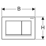 Geberit Betätigungsplatte Omega 30 für 2-Mengen-Spülung