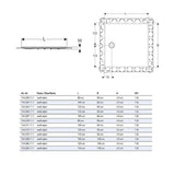 Geberit Setaplano Duschfläche 140 x 100 cm