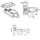 Geberit CleanLine Rohbauset für Fußbodenaufbauhöhe ab 6,5 cm