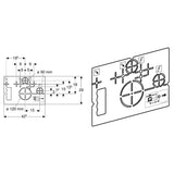 Geberit Bohrschablone für Wand-WC und Geberit AquaClean