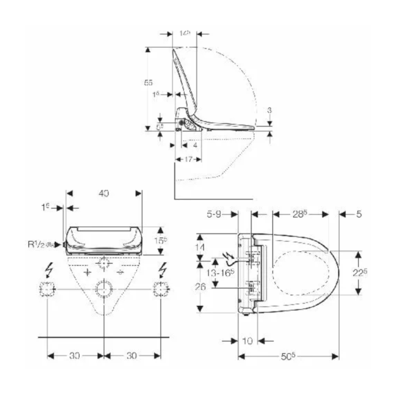 Geberit AquaClean 4000 Ersatz-Sitz