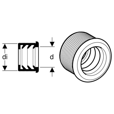 Geberit Gummimanschette für Bidets und Waschtische d 3,2 x 4,4 cm