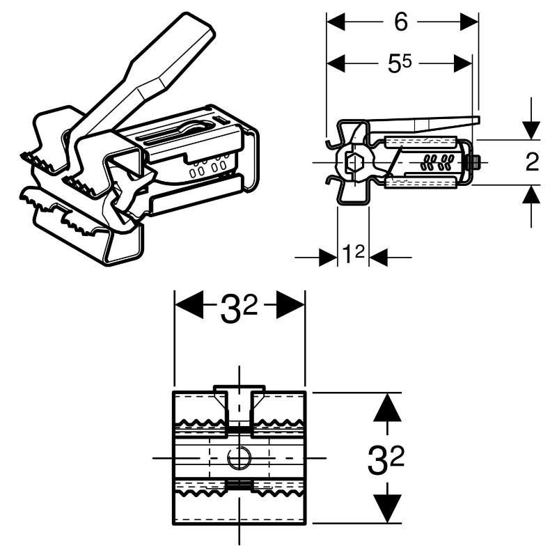 Geberit GIS Profilverbinder