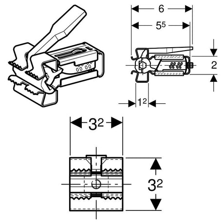 Geberit GIS Profilverbinder