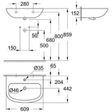 GROHE Bau Keramik Waschtisch 60 cm