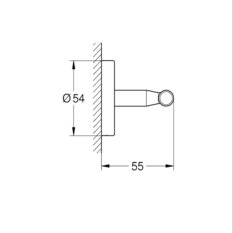 GROHE BauCosmopolitan Bademantelhaken