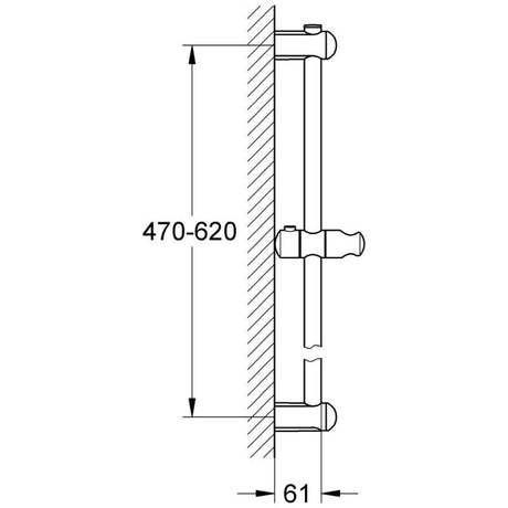 GROHE Euphoria Brausestange 60 cm