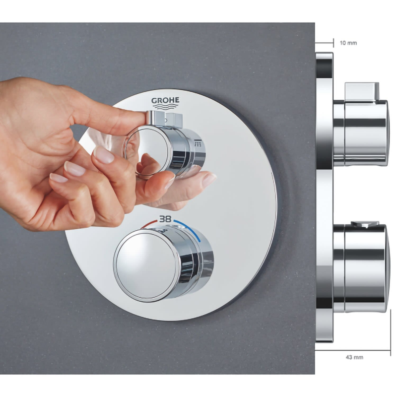 GROHE Grohtherm Duschsystem Unterputz mit Tempesta 210