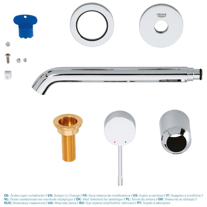 GROHE Essence Neu 2-Loch Waschtischbatterie mit langem Auslauf