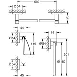 GROHE Essentials Bad-Set 4 in 1