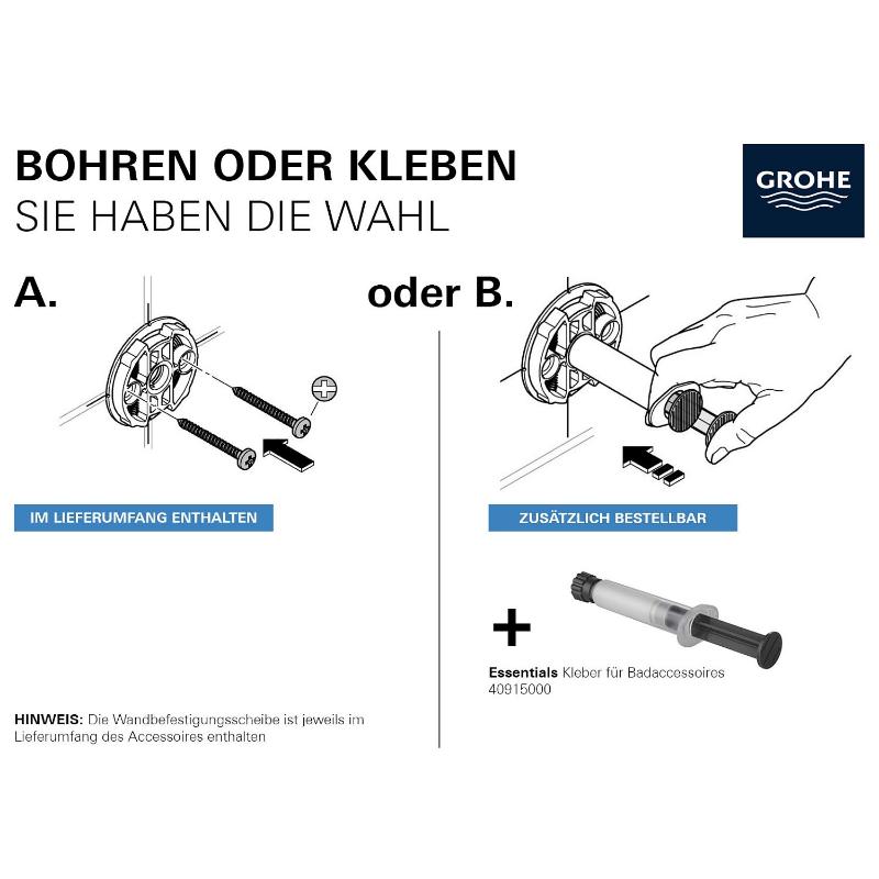 GROHE Essentials Glas mit Halter