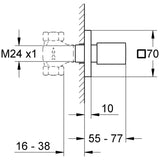 GROHE Eurocube UP-Ventil, Oberbau