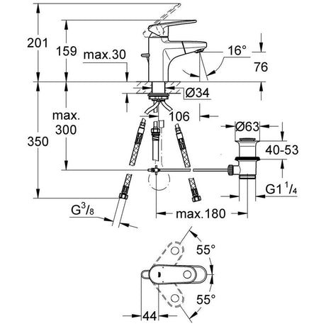 GROHE Europlus Einhand-Waschtischbatterie