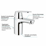 GROHE Eurosmart Cosmopolitan Einhand-Waschtischarmatur mit EcoJoy Technologie