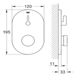 GROHE Eurosmart CT Selbstschluß-Brausebatterie