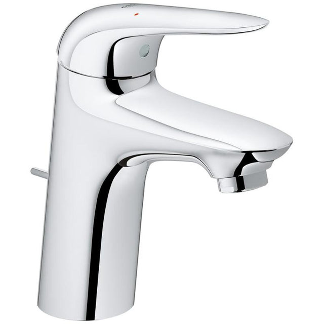 GROHE Eurostyle Einhand-Waschtischbatterie DN 15 S-Size, geschlossener Metall-Hebelgriff, mit Ablaufgarnitur