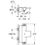 GROHE Grohtherm 2000 Thermostat-Wannenbatterie