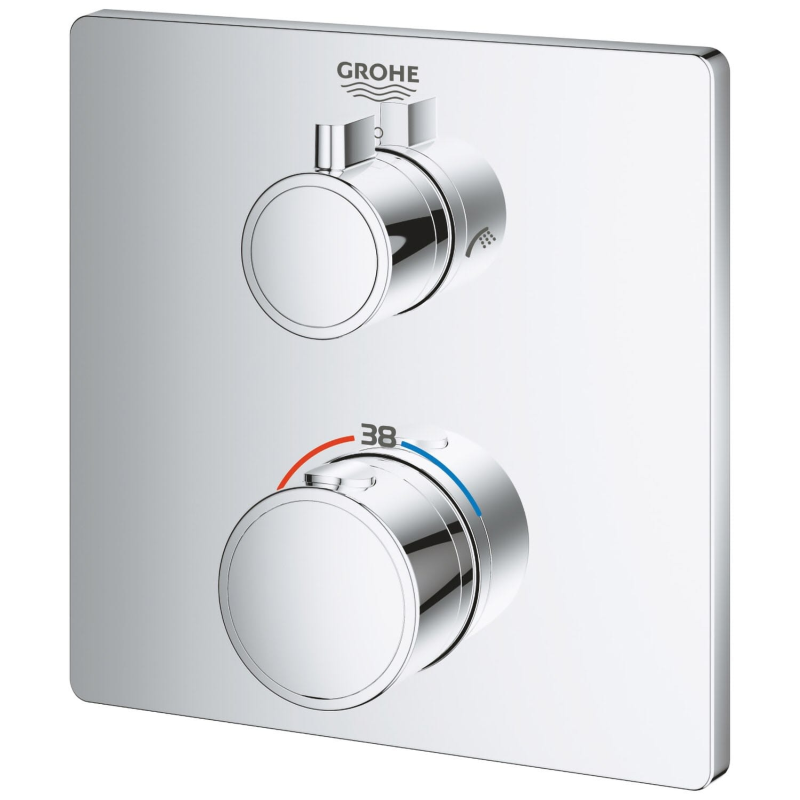 GROHE Grohtherm Thermostat-Wannenbatterie für Rapido SmartBox mit integrierter 2-Wege-Umstellung