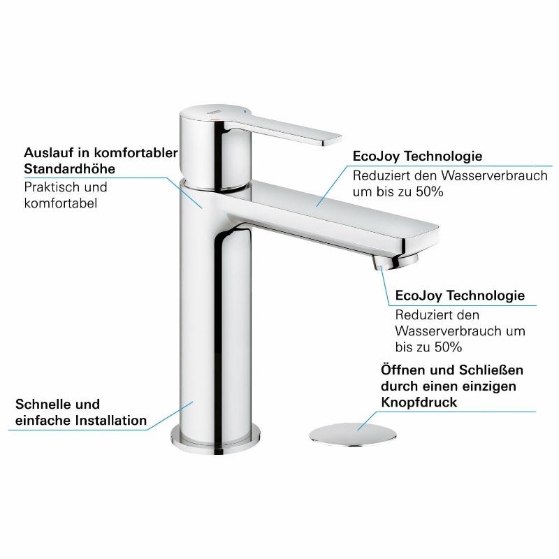 GROHE Lineare Neu Einhand-Waschtischbatterie S-Size