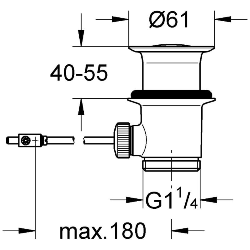 GROHE Ablaufgarnitur G 1 1/4