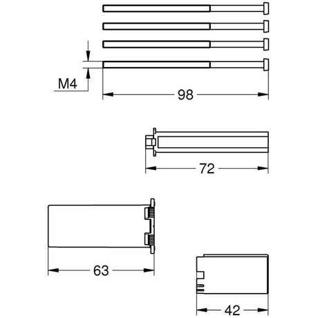 GROHE SmartControl Universal-Verlängerungsset 2,5 cm