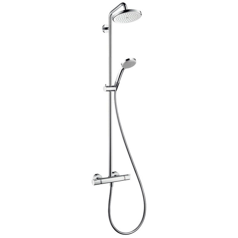 hansgrohe Croma 220 Showerpipe mit Brausearm 40 cm, schwenkbar