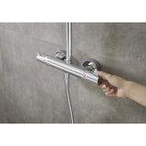 hansgrohe Croma 220 Showerpipe mit Brausearm 40 cm, schwenkbar