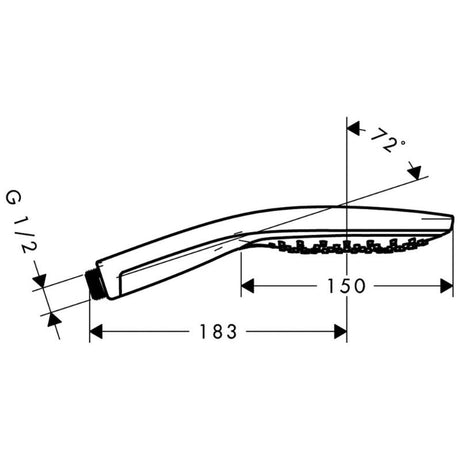 hansgrohe Raindance Select S Handbrause 150 3jet