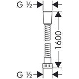 hansgrohe Metaflex Brauseschlauch 160 cm