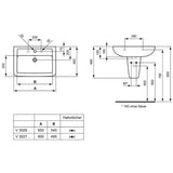 Ideal Standard Eurovit Waschtisch 60 x 46 cm