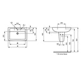 Ideal Standard Eurovit Waschtisch 60 x 46 cm