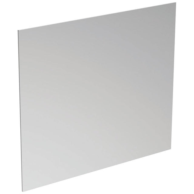 Ideal Standard Badspiegel Mirror & Light in den Maßen 80 x 70 cm – ungerahmter Badspiegel mit eleganter Beleuchtung