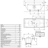 Kaldewei Puro Duo 664 Badewanne 180 x 80 cm