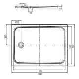 Kaldewei CAYONOPLAN 2255-1 Duschwanne 75 x 100 cm