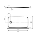 Kaldewei CAYONOPLAN 2260-1 Duschwanne 70 x 120 cm